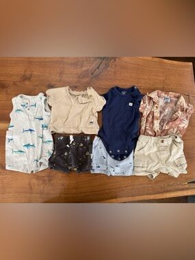 Bundle of 4 Baby Boy Summer Outfits (3 months)